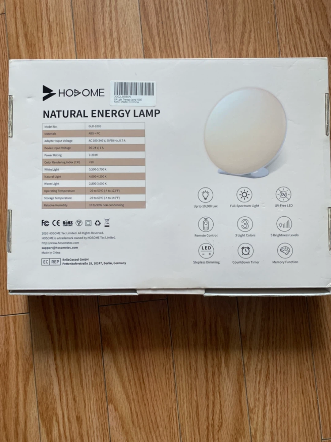 Brand New Hosome Natural Energy Lamp - photo 2