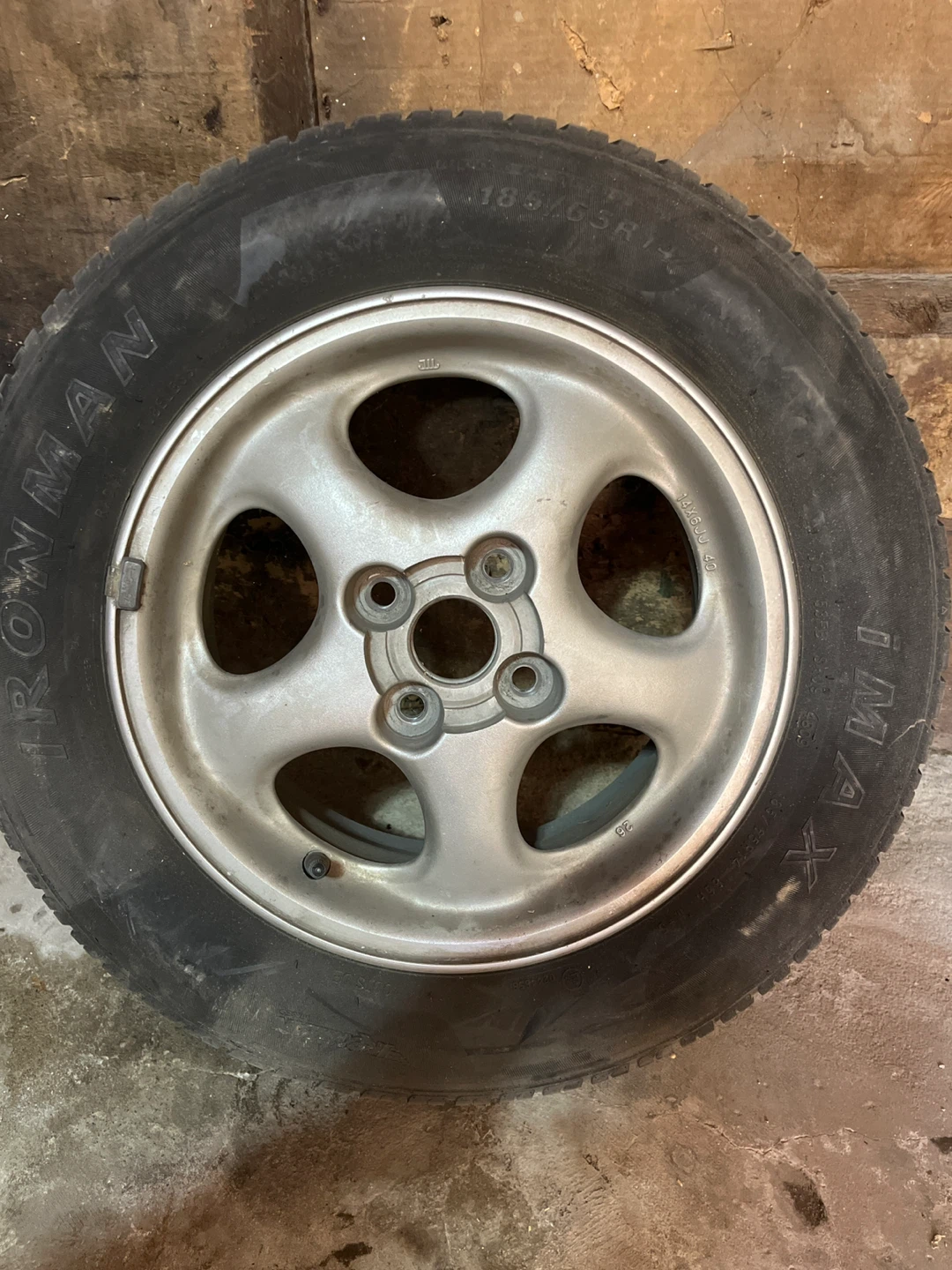 Ironman Imac 185/65R14 Tire on Rim full set 25 each