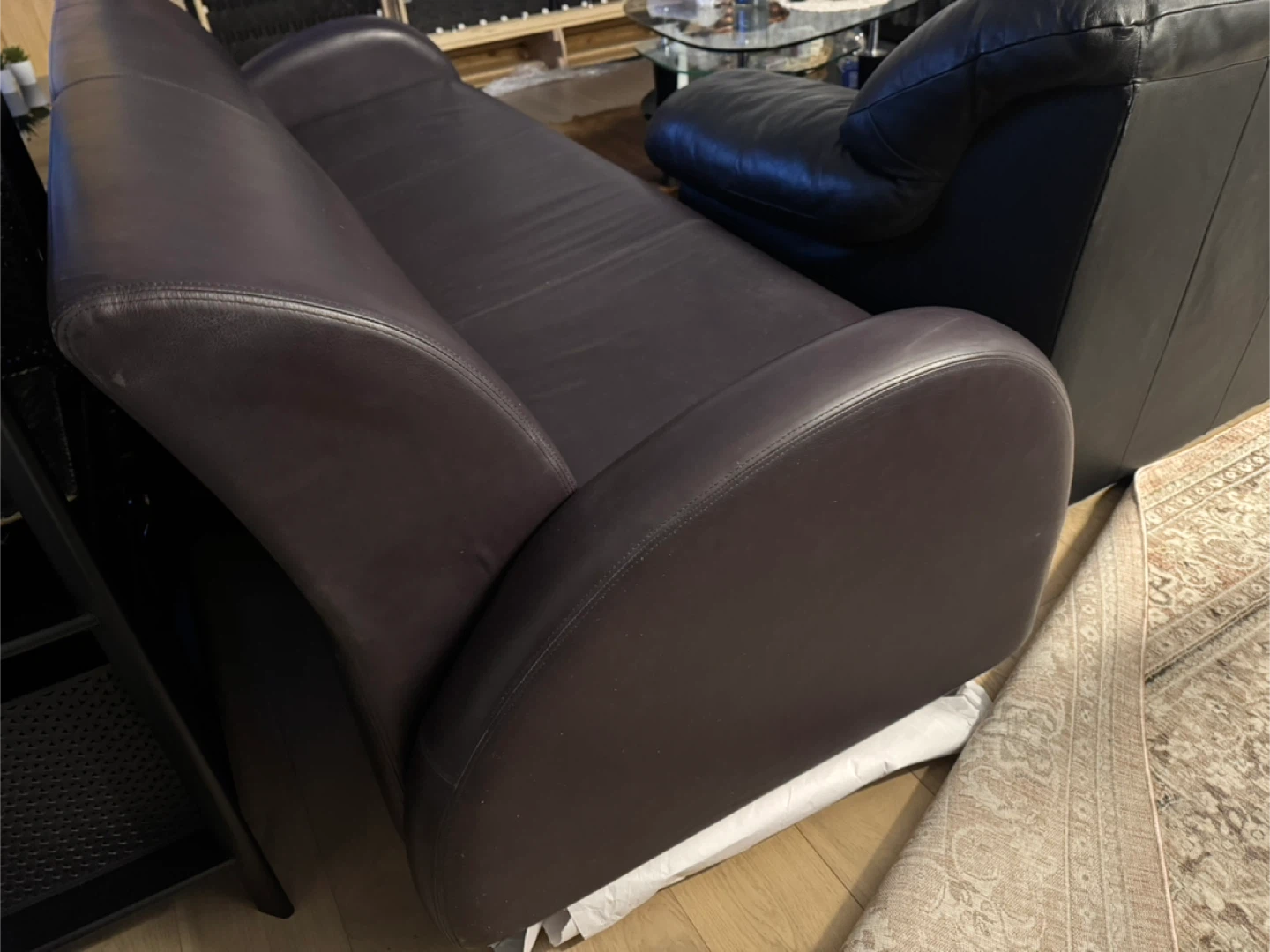 Leather Sofa - Brown - photo 2
