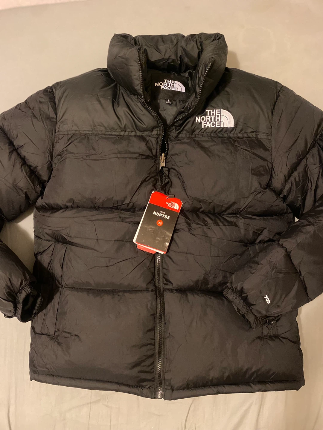 The North Face Nuptse Puffer Jacket - Black, Size S