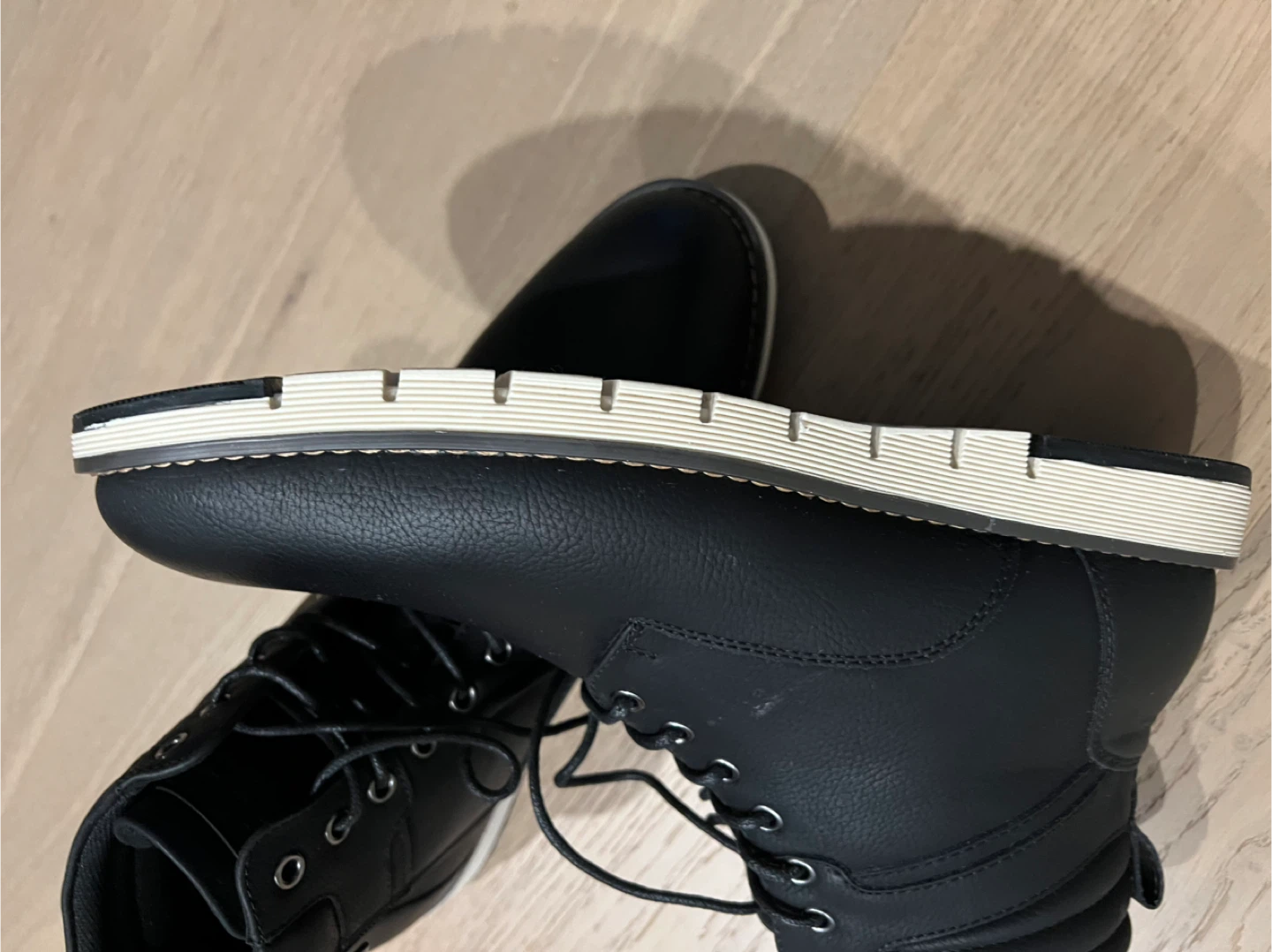 Steve Madden Black Leather Boots - Size 12 (New, no box) - photo 4