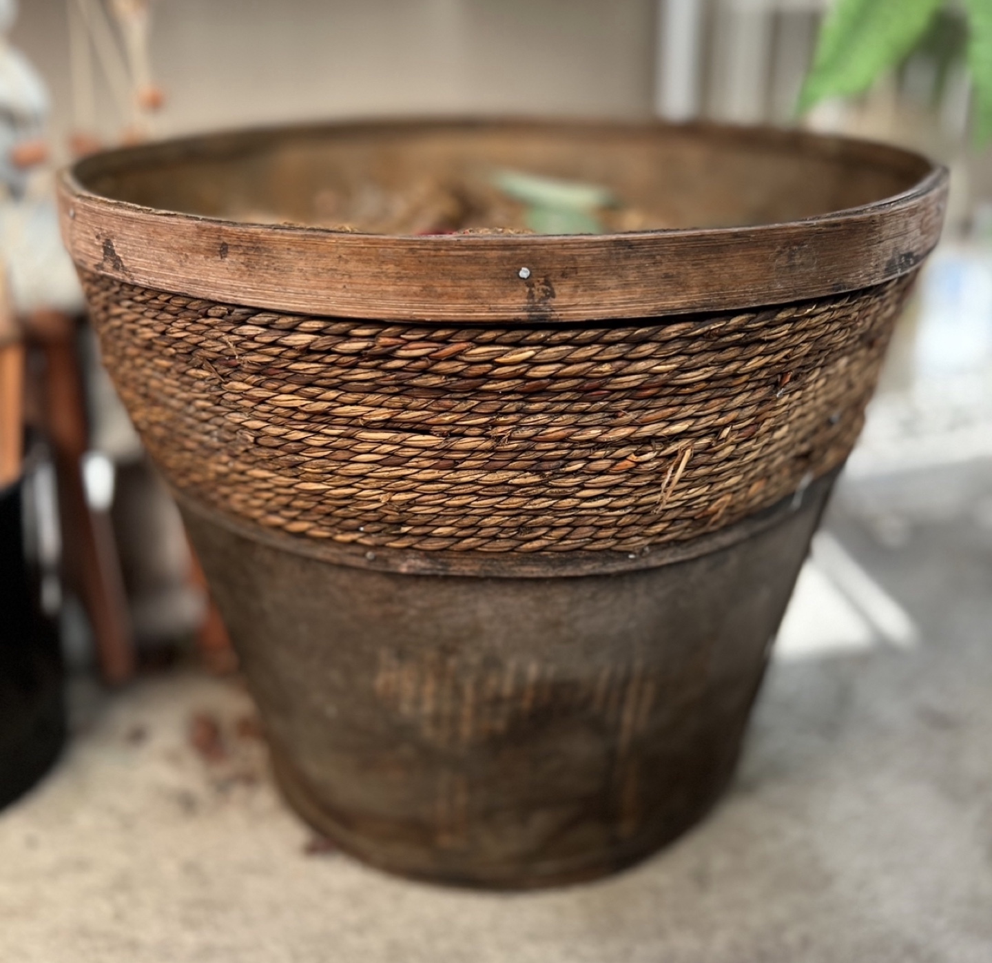 Woven Basket Planter