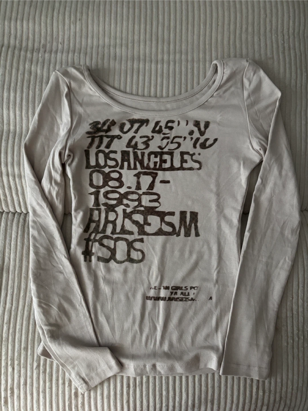 Ivory Long Sleeve Top