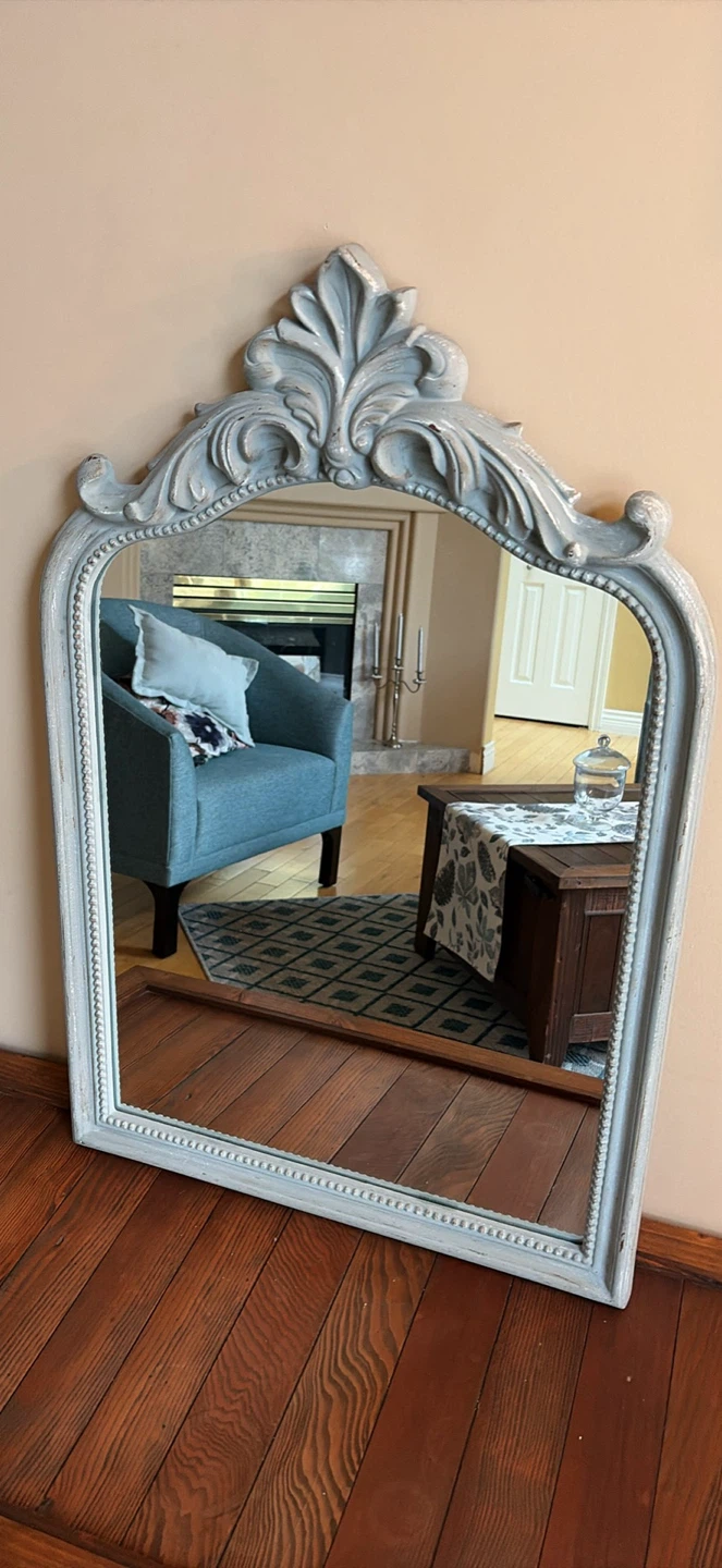 Ornate Grey Mirror