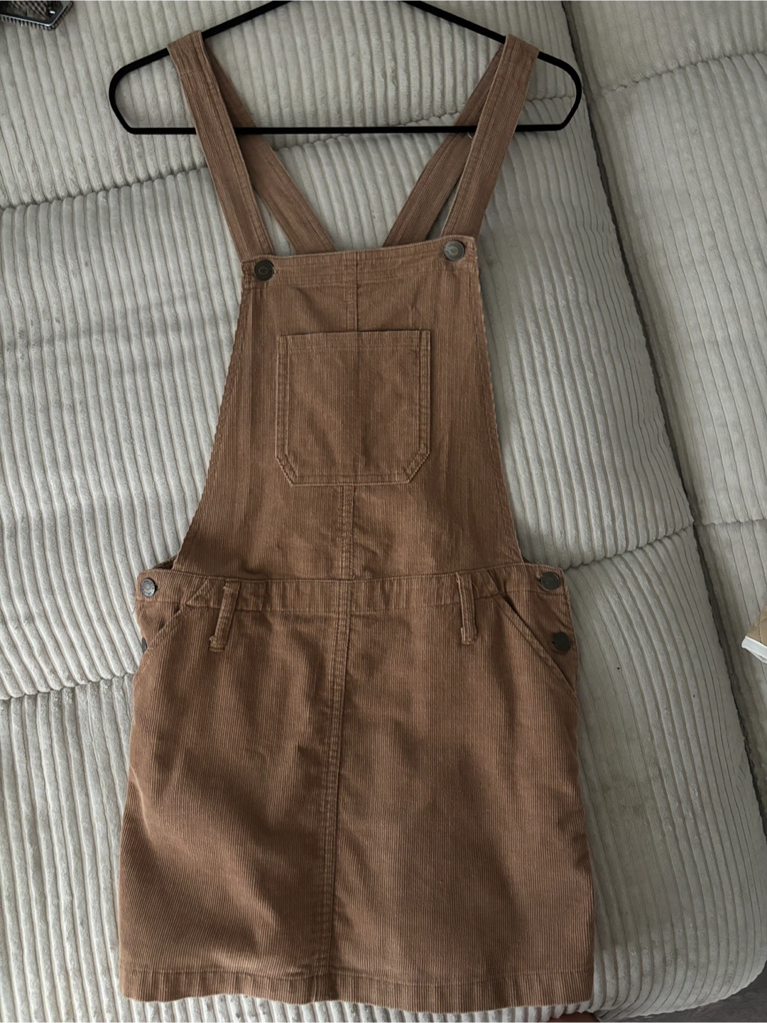 HOLISTER - Corduroy Overalls Brown Dress