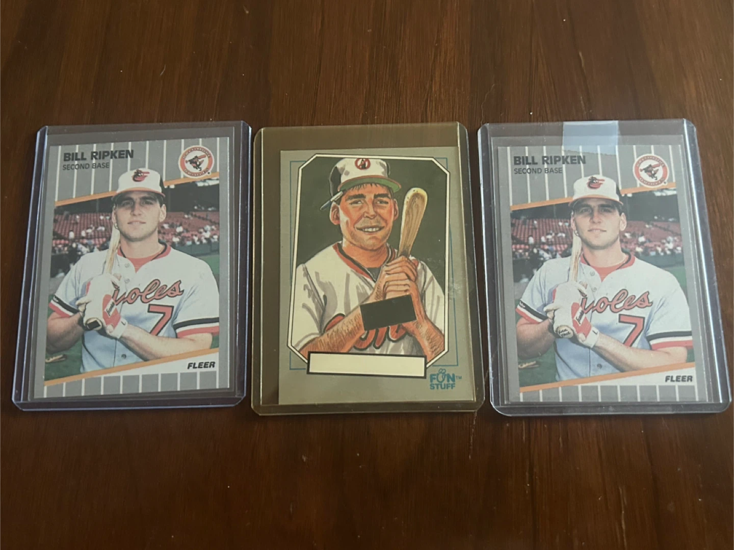 Fleer Bill Ripken “fk face” error Baseball Cards