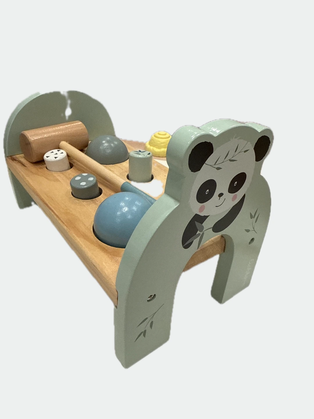Montessori Eichhorn Panda Hammering Bench - 8 Pieces - photo 2