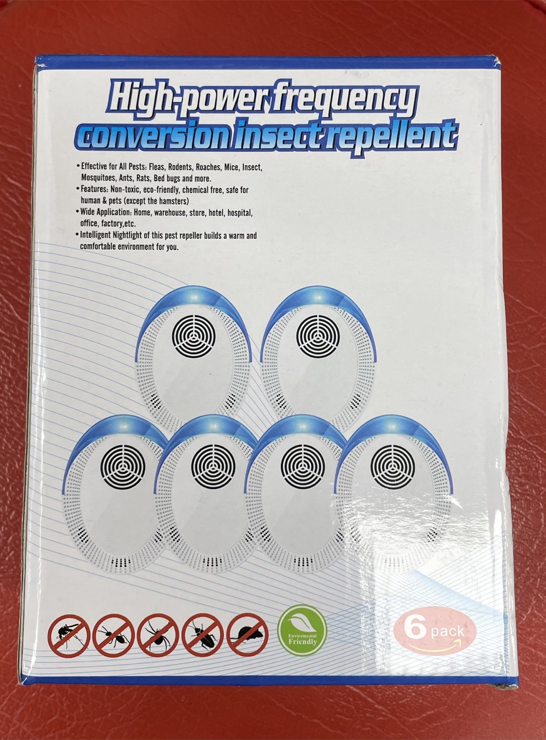 High-Power Frequency Conversion Insect Repellent - 6 Pack