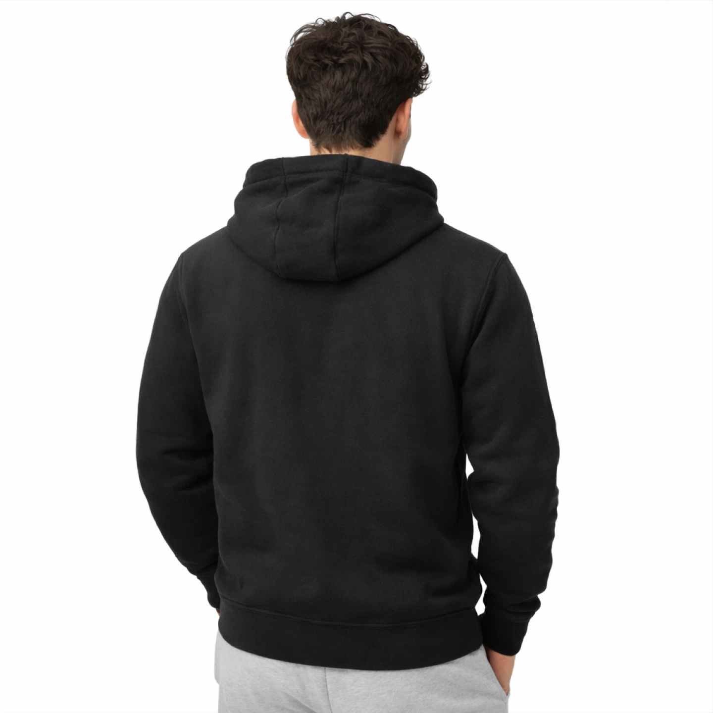 Nike Full Zip Hoodie Black Men’s Large Cotton Blend Vietnam - photo 2