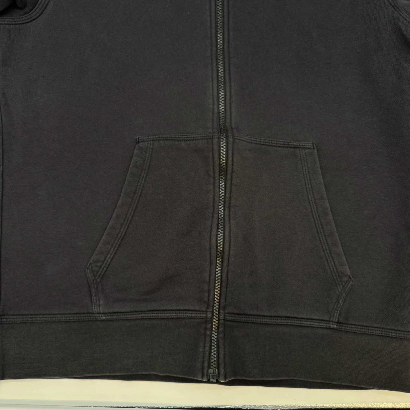 Nike Full Zip Hoodie Black Men’s Large Cotton Blend Vietnam - photo 5