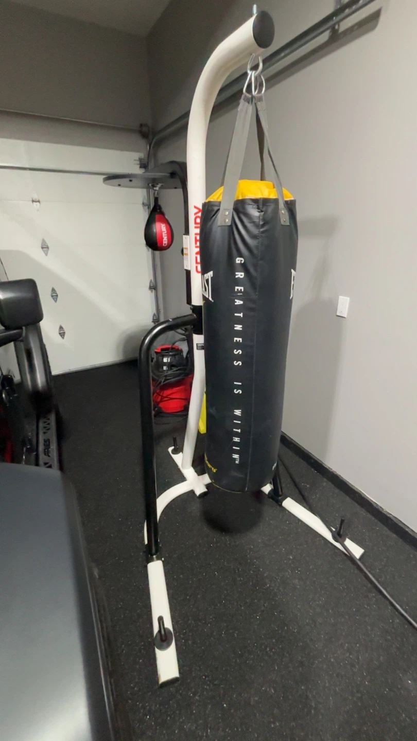 Everlast Heavy Bag & Century Speed Bag with Platform stand