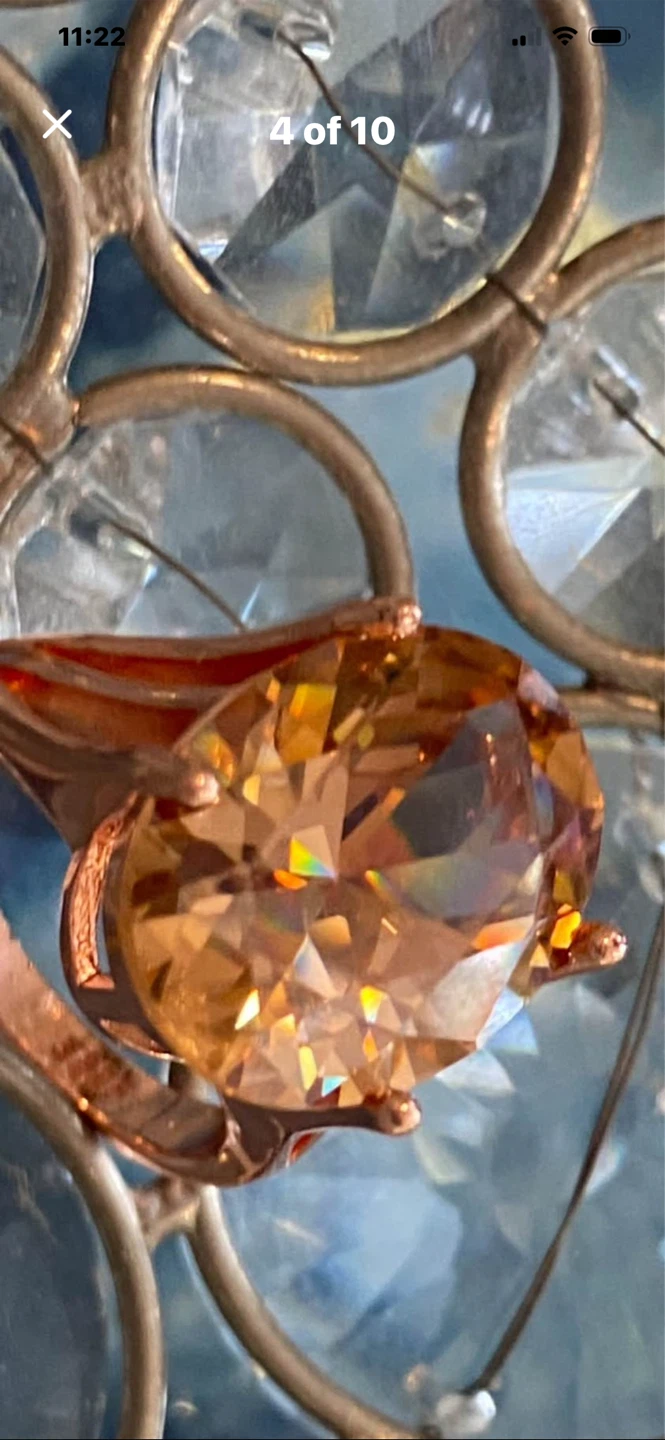 💖Rose Gold Ring with Large Oval Stone - photo 5