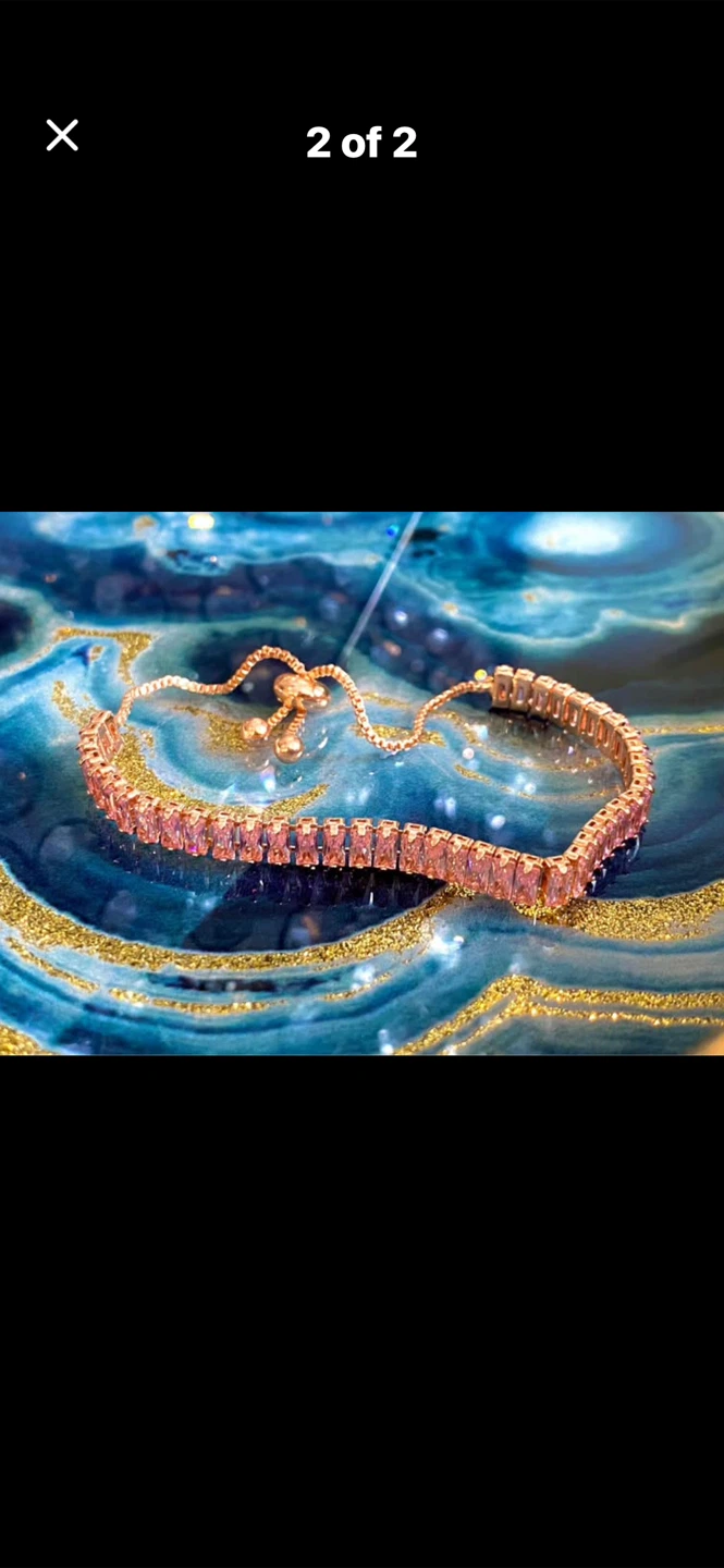 💖Lab Morganite Rose Gold Bracelet - photo 2