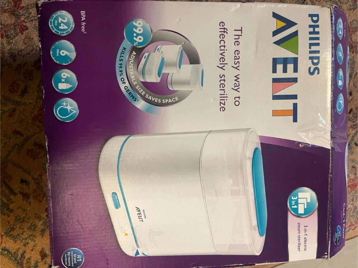 Philips Avent 3-in-1 Electric Steam Sterilizer