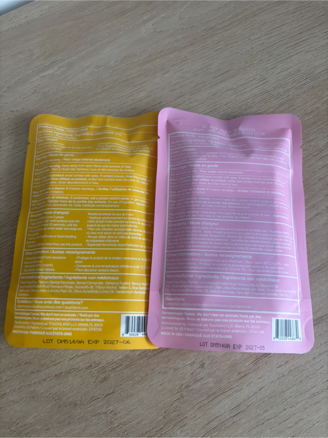 Touchland Hand Sanitzers, 30ml x 2 - photo 2