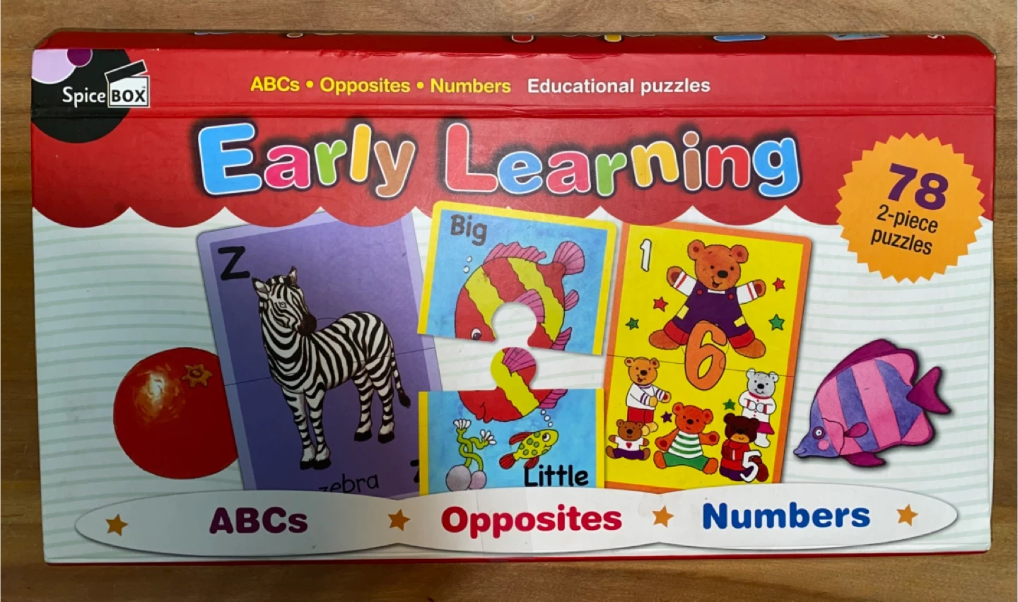 “Early Learning/Educational Puzzles” Set (78 puzzles) (Ages 3+)
