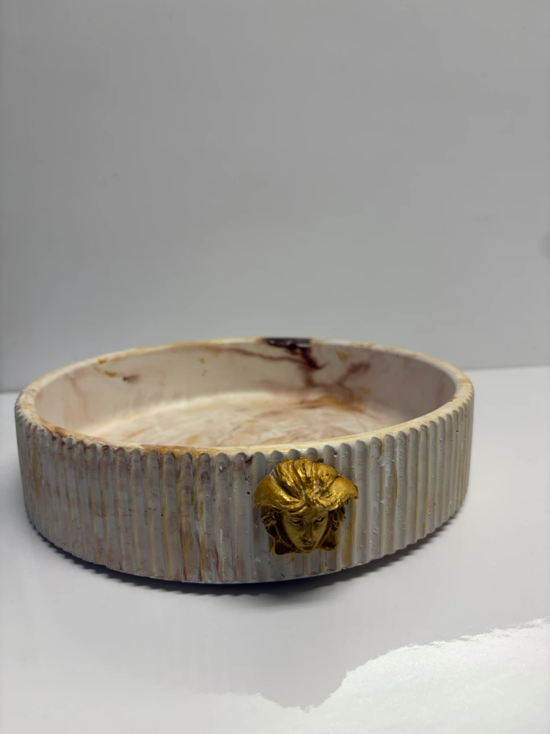Handmade medusa Trinket Dish - Marble Decorative Bowl