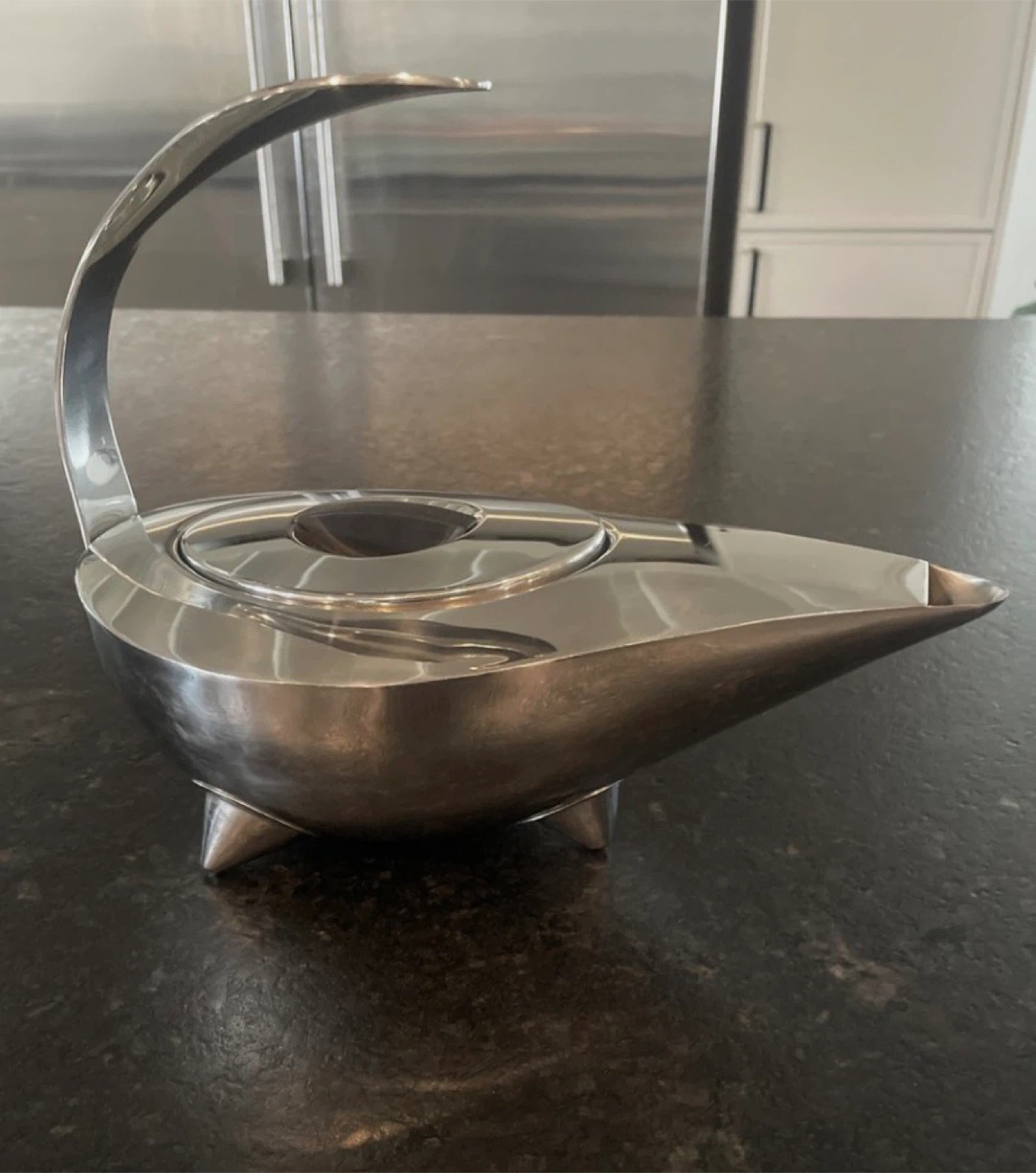 NEW Bodum Swan Teapot - Stainless Steel