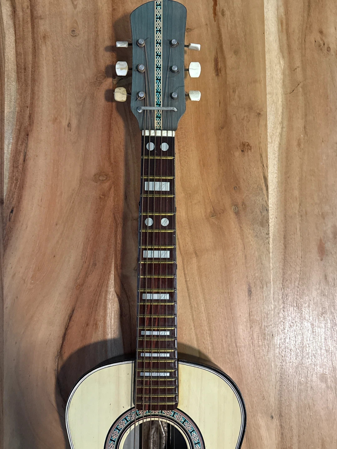 Vintage Children's Guitar with Bee Design - photo 4