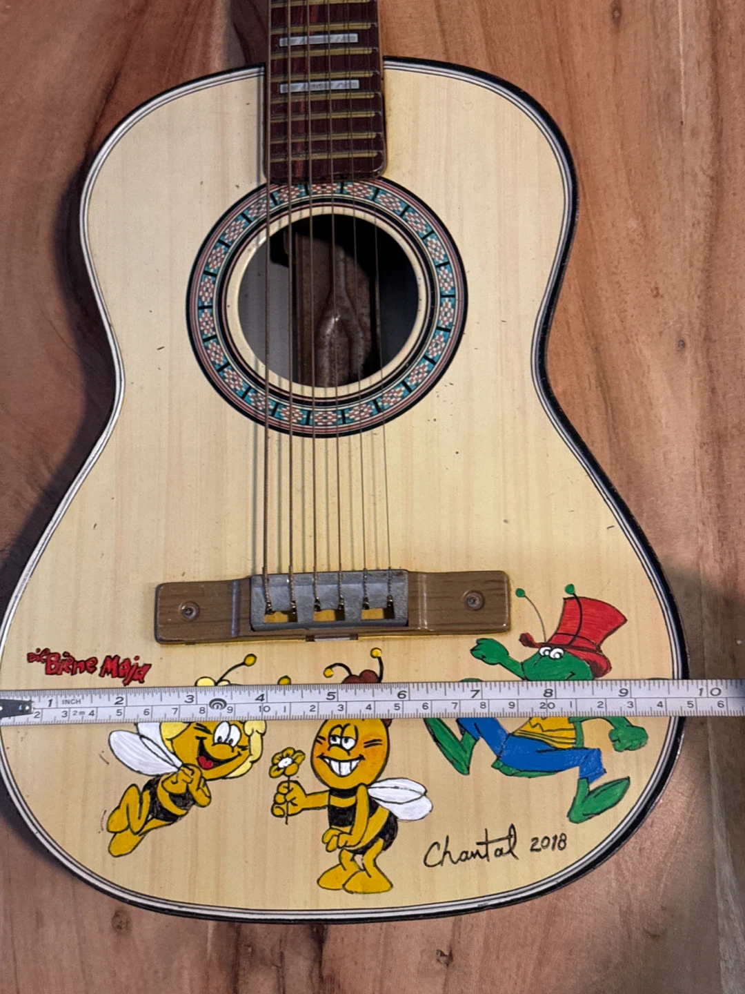Vintage Children's Guitar with Bee Design - photo 2