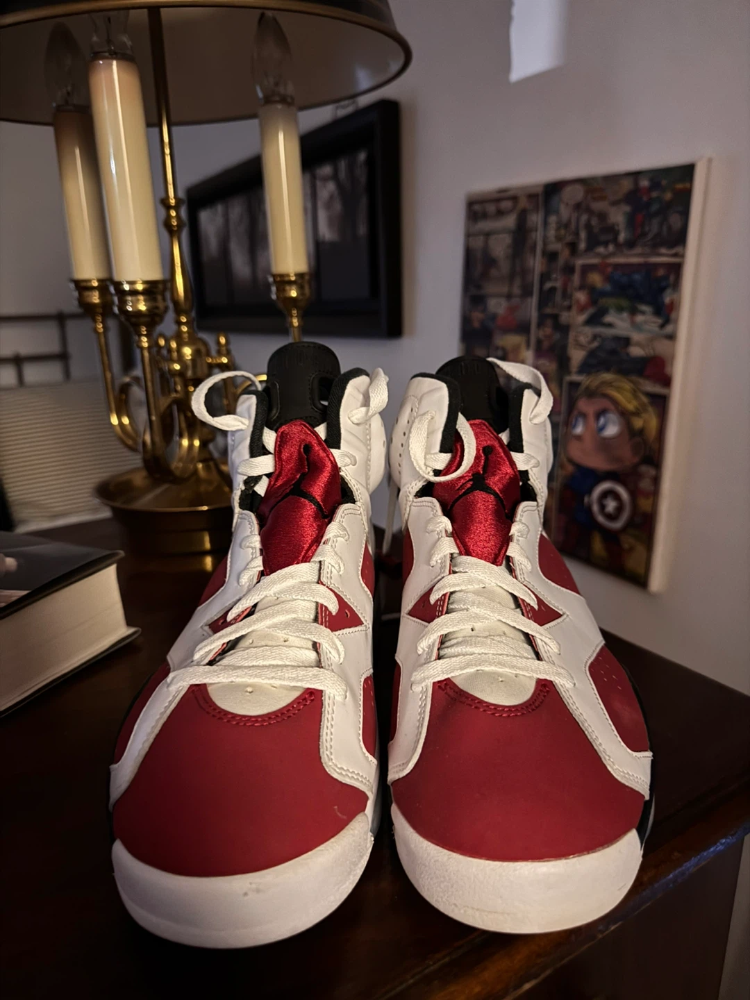 Nike Air Jordan 6 Retro Carmine - Size 10.5