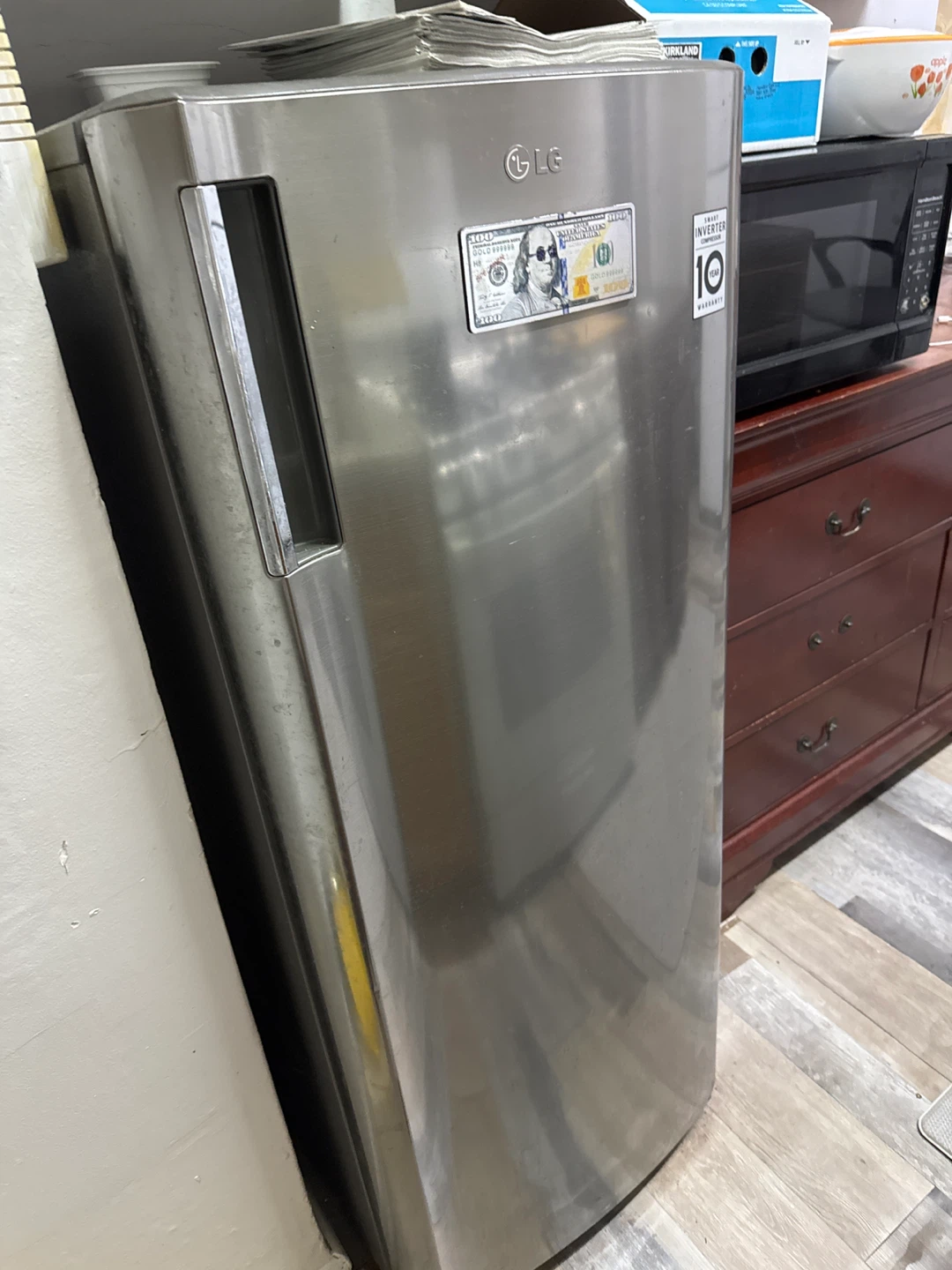 LG freezer refrigerator - Silver