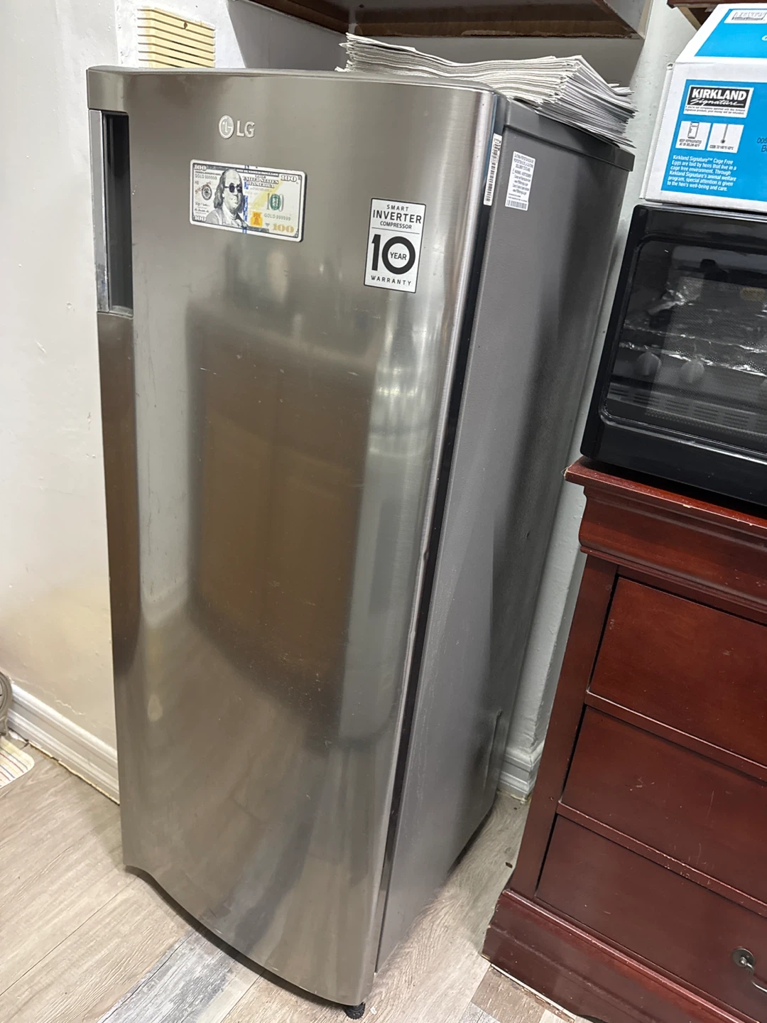 LG freezer refrigerator - Silver - photo 2