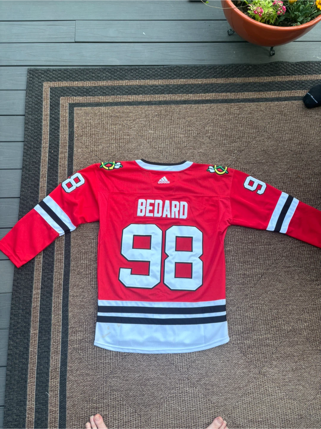Adidas Bedard #98 Chicago Blackhawks Jersey- Never worn