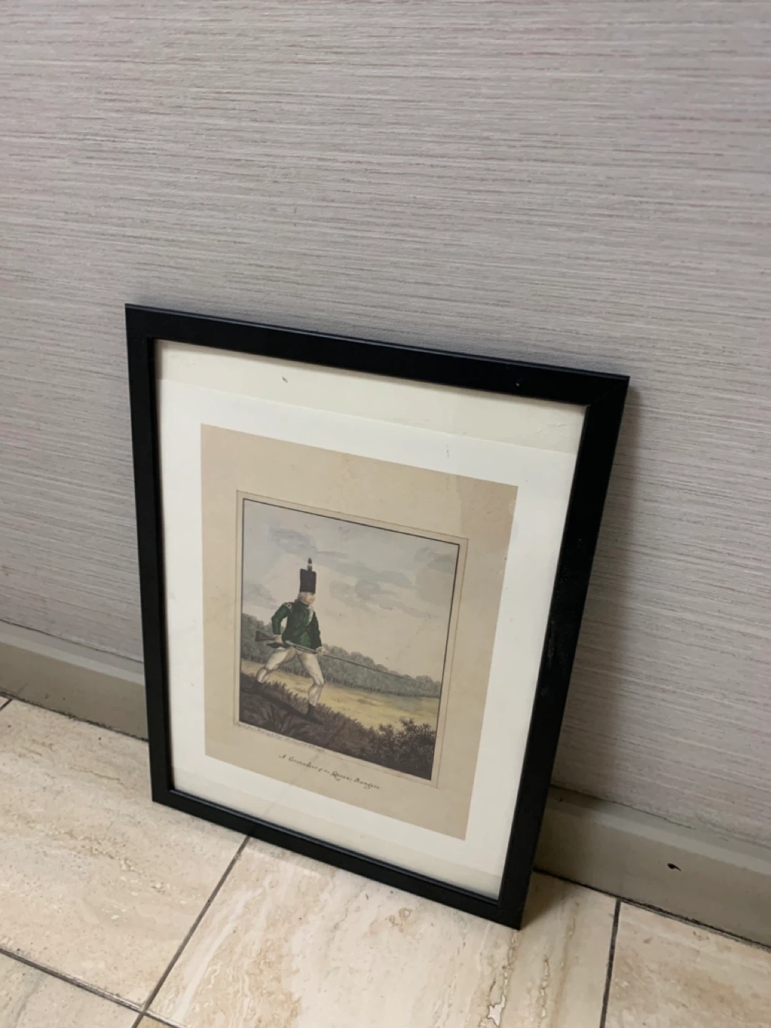 Frame IKEA FISKBO Black Frame- "A Grenadier in Review Order"