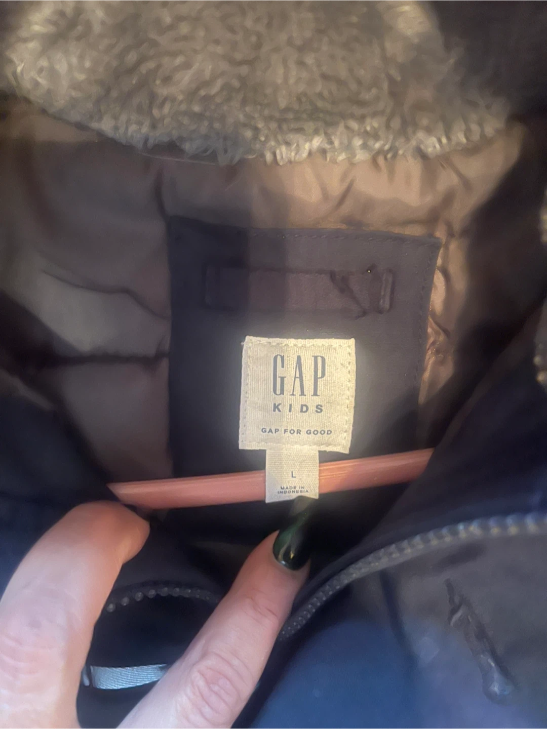 Gap Kids Blue Winter Coat Size L - photo 2