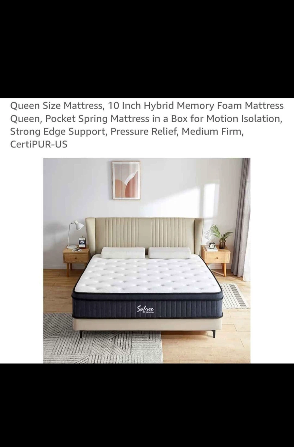 Sofree Bedding Queen Size Mattress - photo 4