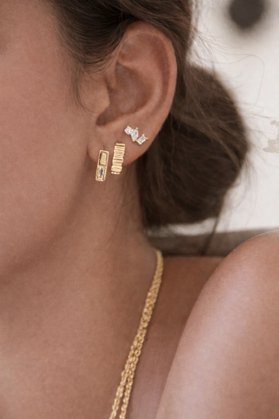 ✨ Melanie Auld – Gigi Asymmetrical Stud Earrings ✨ - photo 5