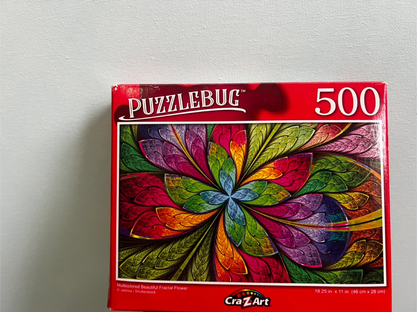 Puzzlebug 500 Piece Fractal Flower Puzzle - New!