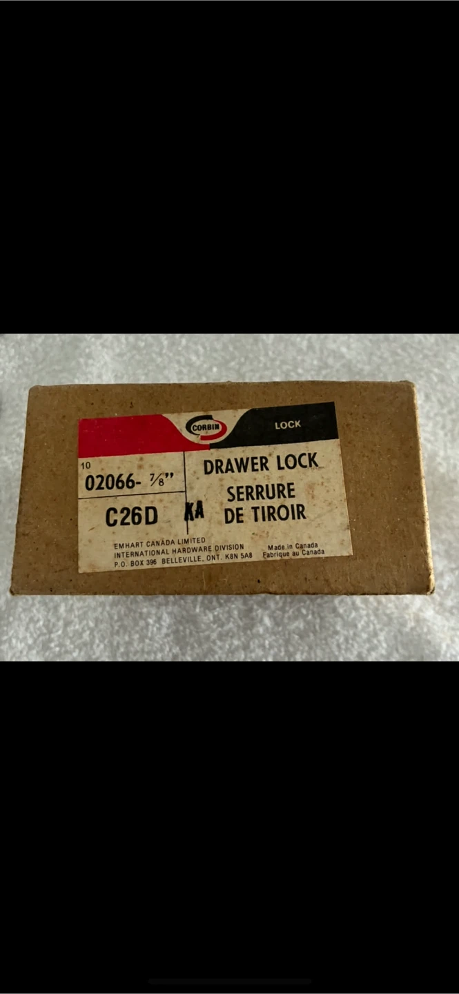 Corbin Emhart Drawer Lock C26D - New in Box - photo 2