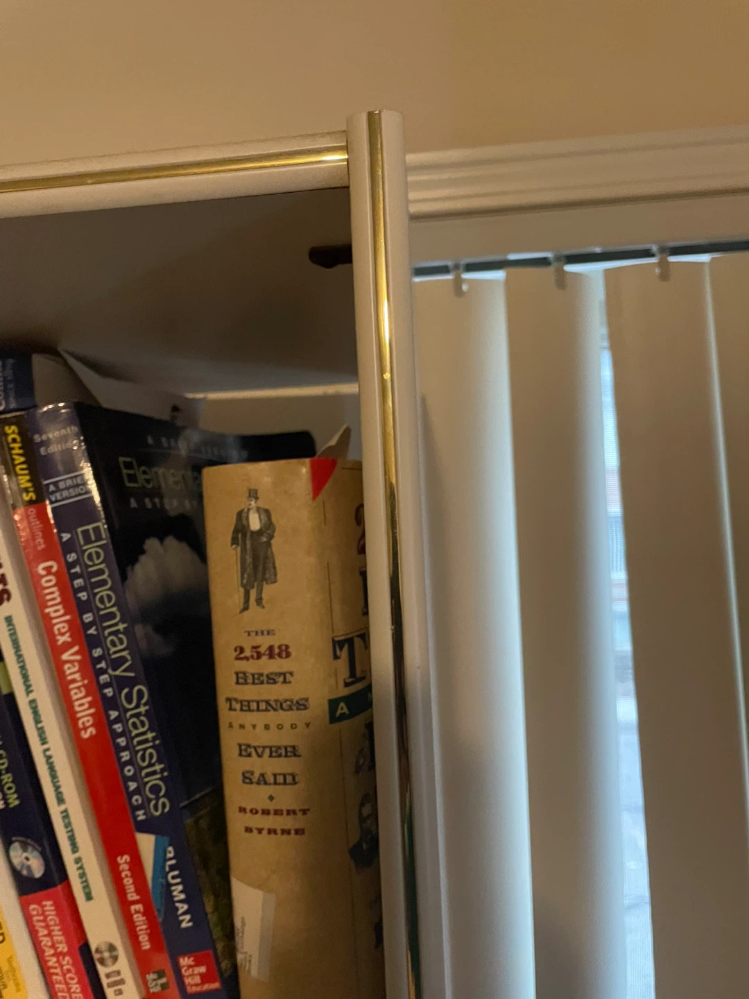 Gold and white Bookshelf -moving sale- firm price - photo 3