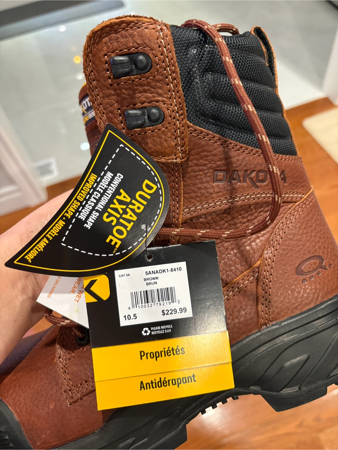 Dakota Workpro Series Brown Leather Boots - Size 10.5 - photo 3