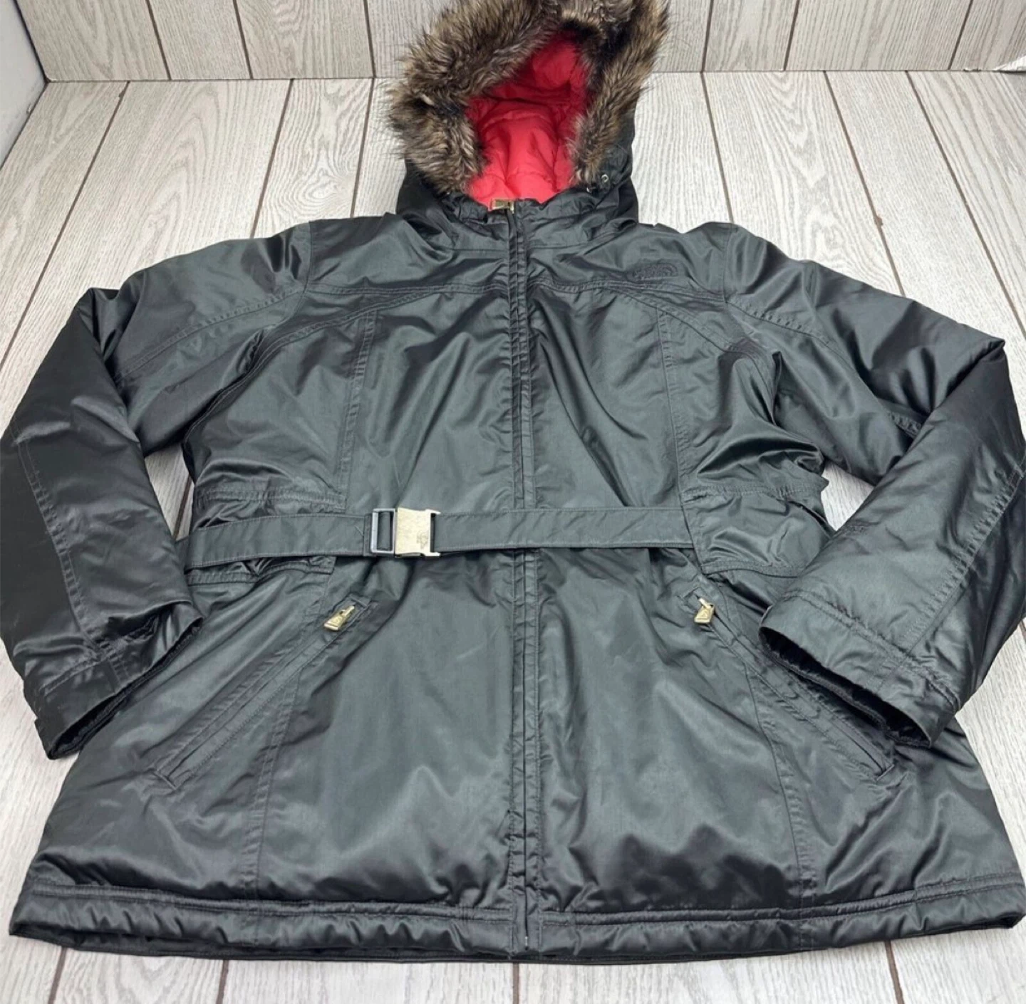 The North Face Women's XL/TG olive green/ orange Jacket