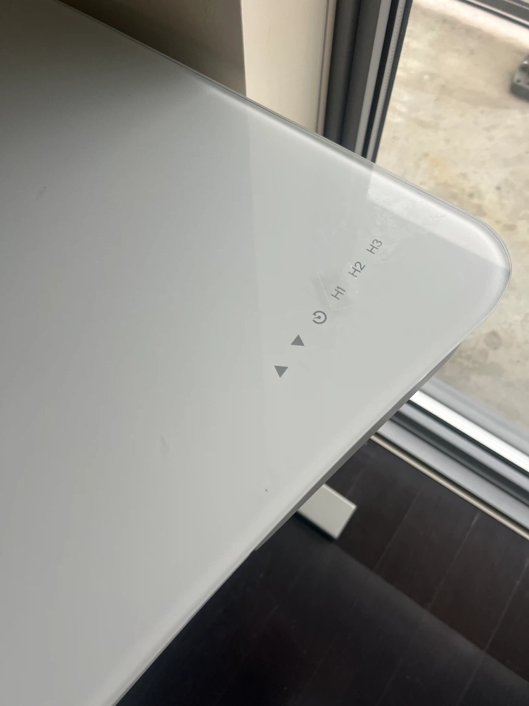 Standing Desk - White Glass Top - photo 3