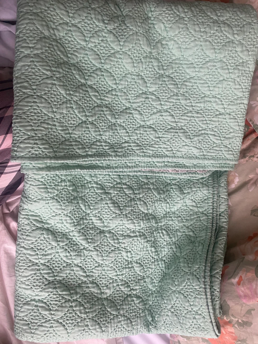 Green Quilted Blanket