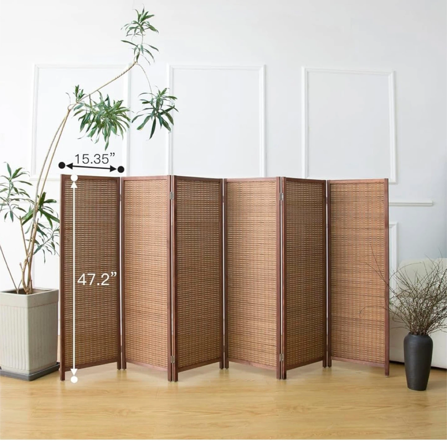 New in Box 6 Panel Short Folding Room Divider - photo 2