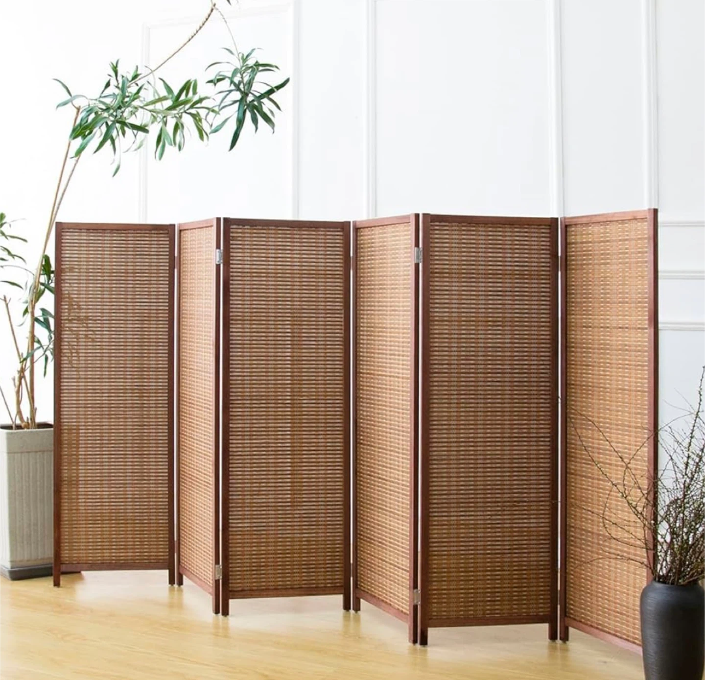 New in Box 6 Panel Short Folding Room Divider
