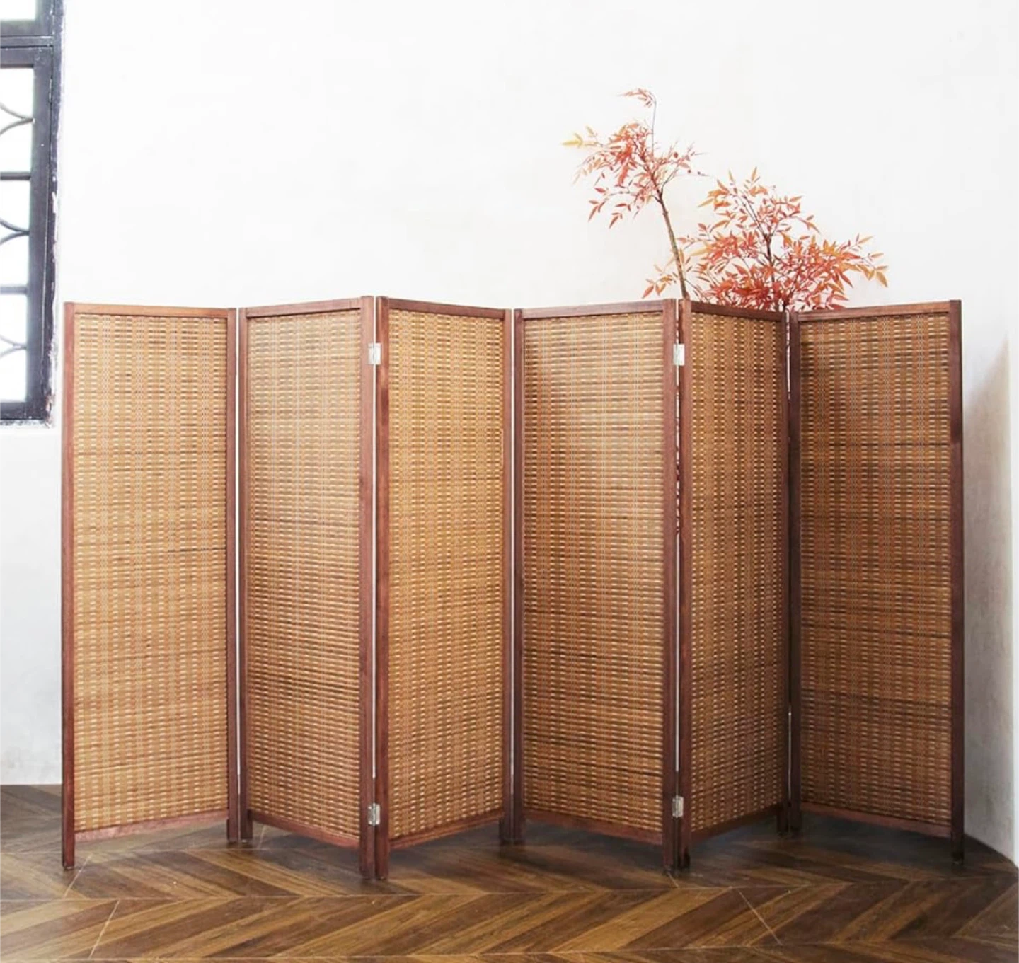 New in Box 6 Panel Short Folding Room Divider - photo 3