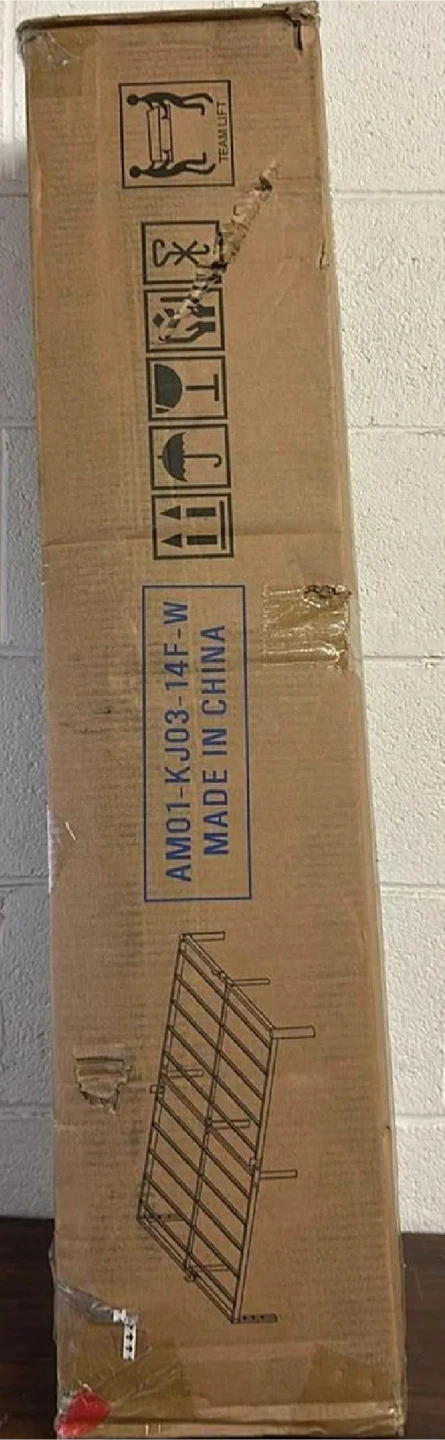 New in Box 16 Inch White Full Size Bed Frame - photo 5