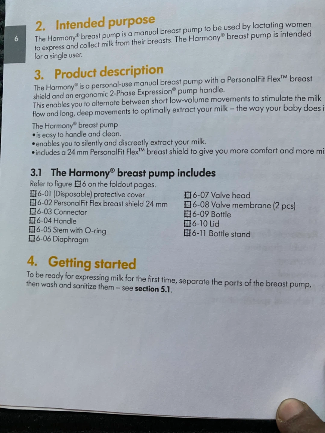 Medela Harmony Manual Breast Pump- 2 sets - photo 2