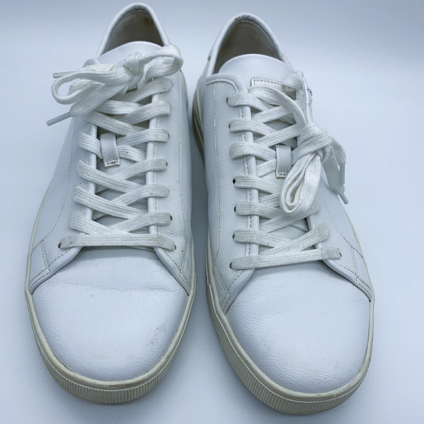 Aldo White Leather Sneakers