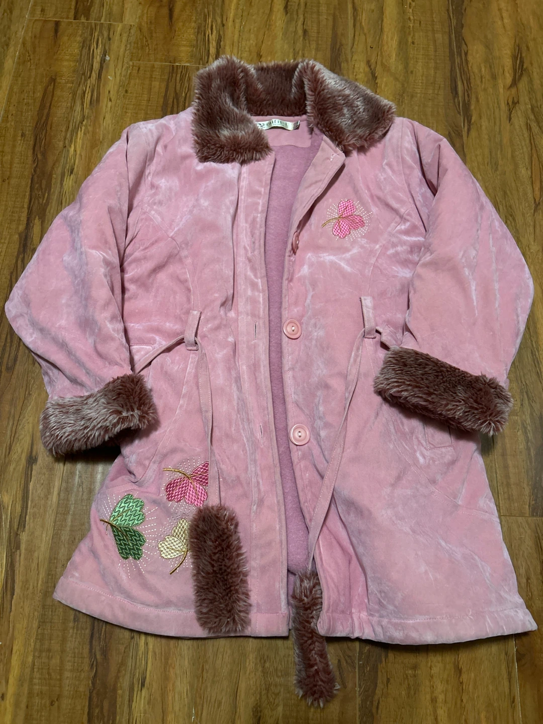 Pink Winter Coat with Fur Trim XL kids - photo 5
