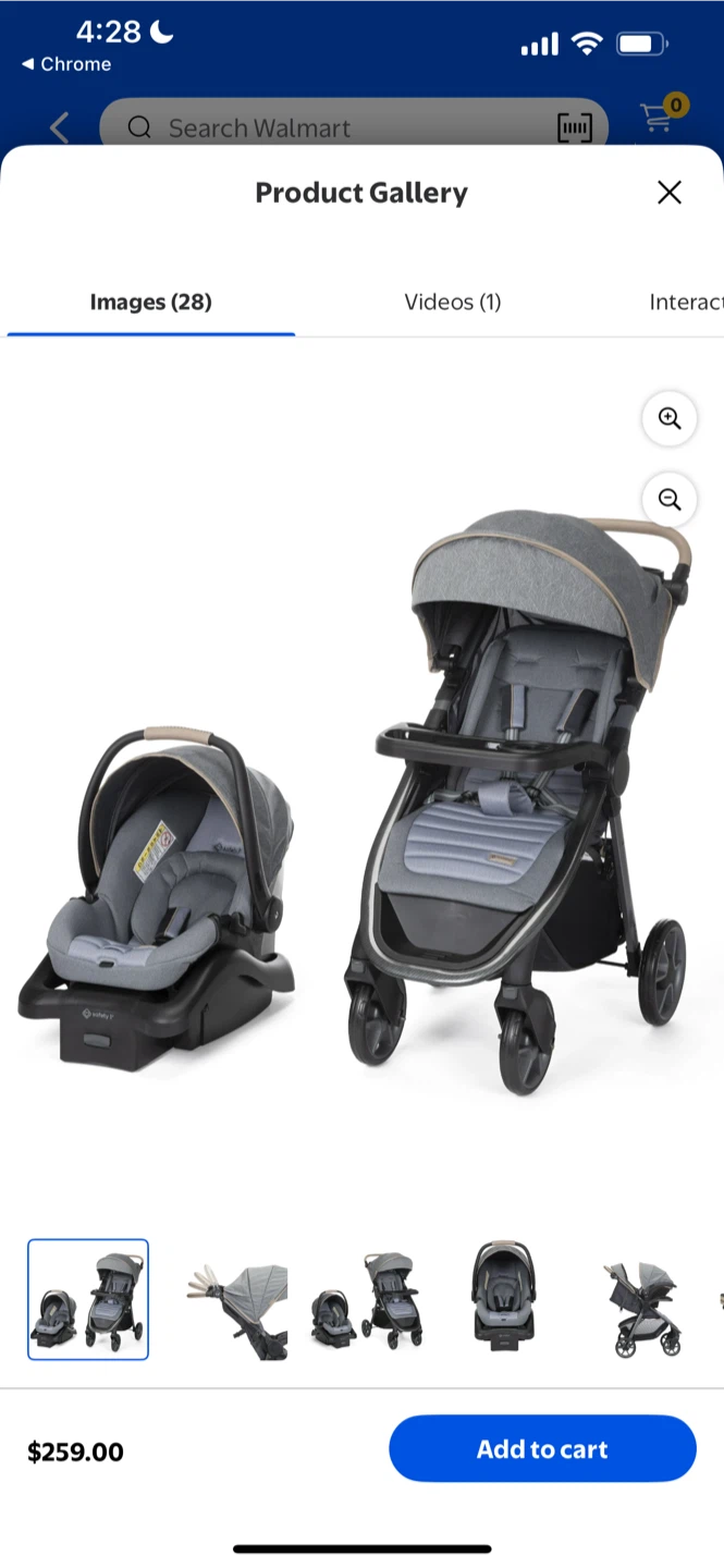 Safety 1st Deluxe Travel System Stroller & Car Seat
