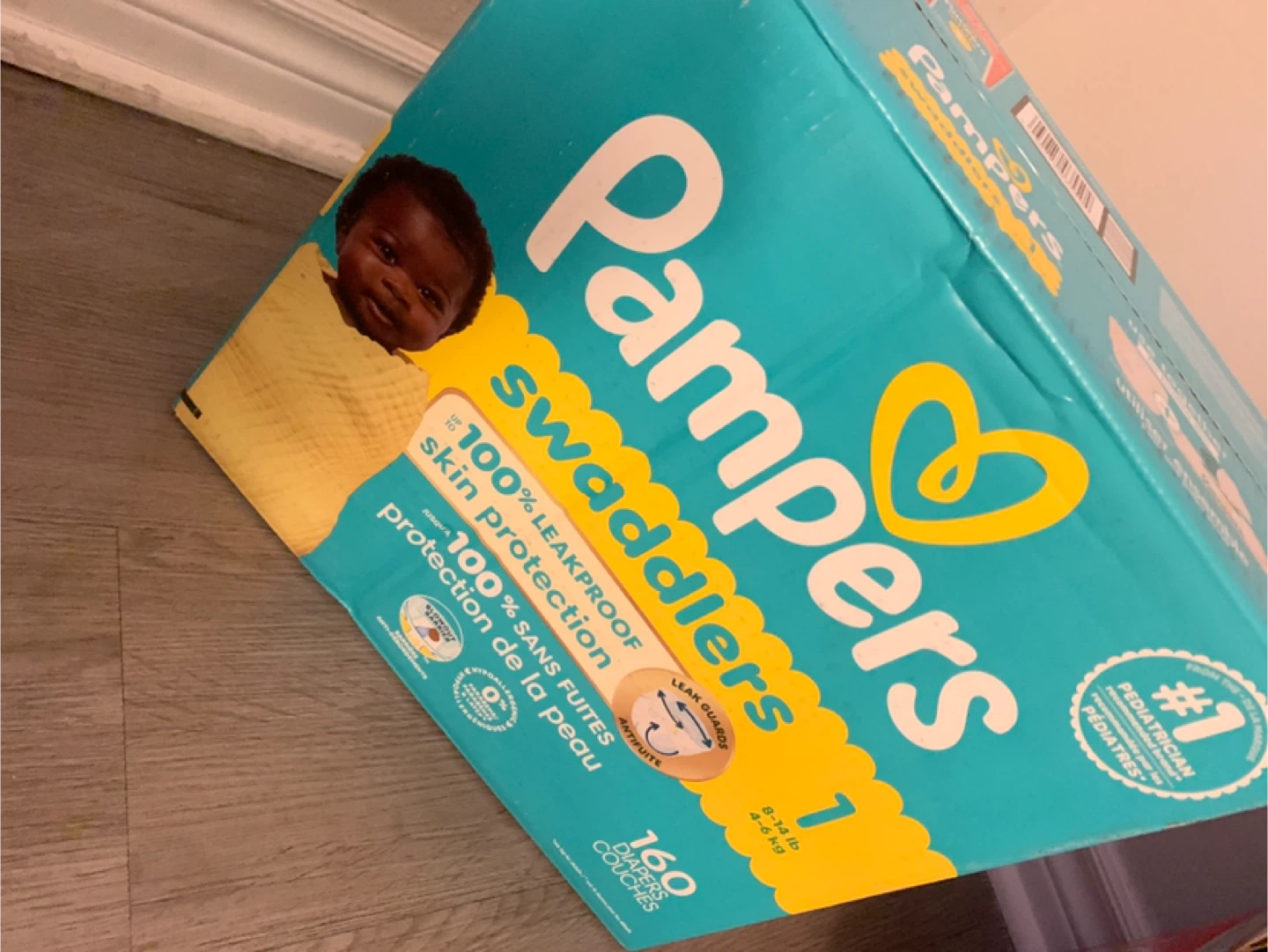 Pampers Swaddlers Size 1 (160 Diapers)