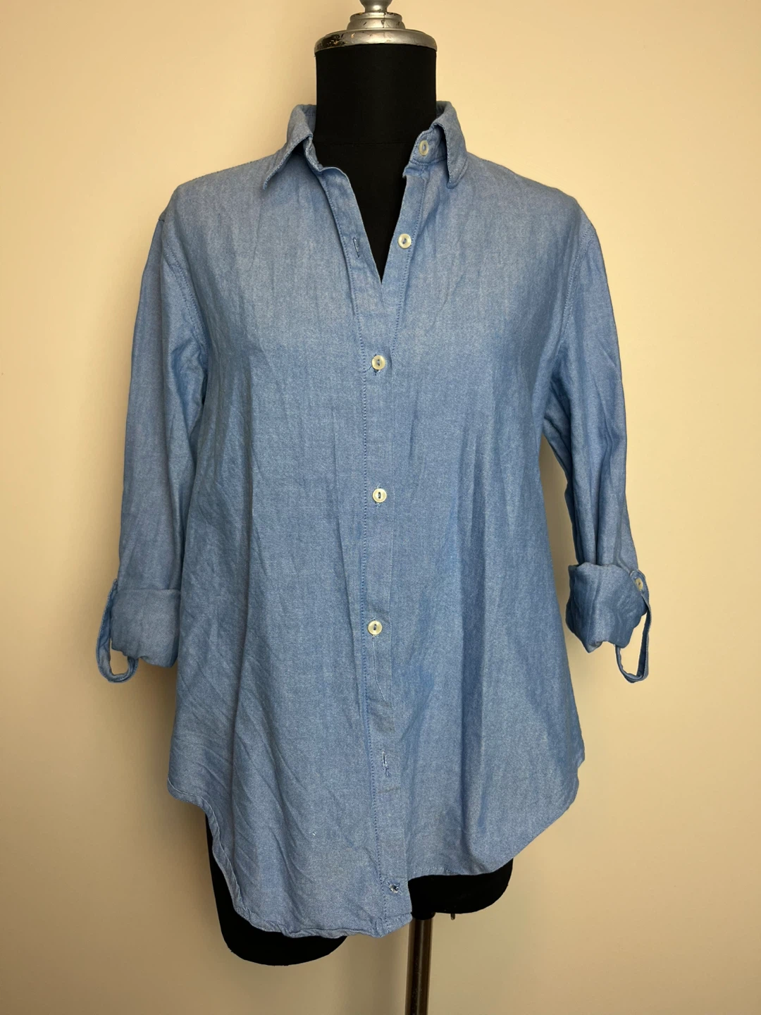 Blue button up Shirt - Size S