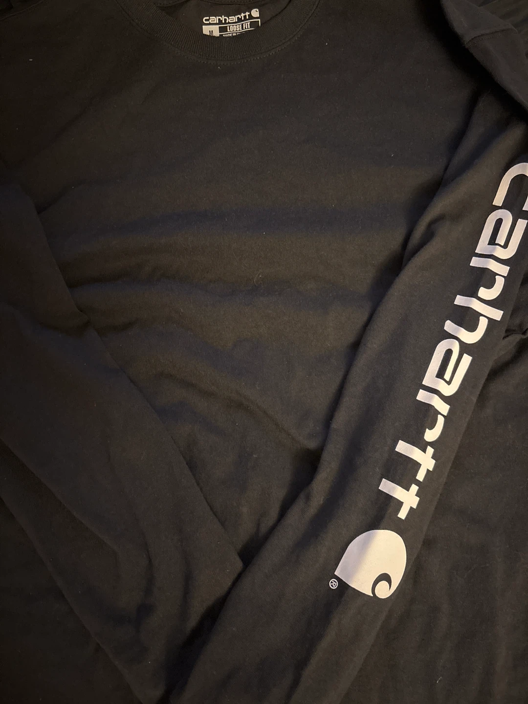 Carhartt Black Long Sleeve Shirt - Size M